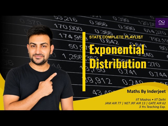 Exponential Distribution | Statistics Complete Playlist for Placements & Competitive Exams