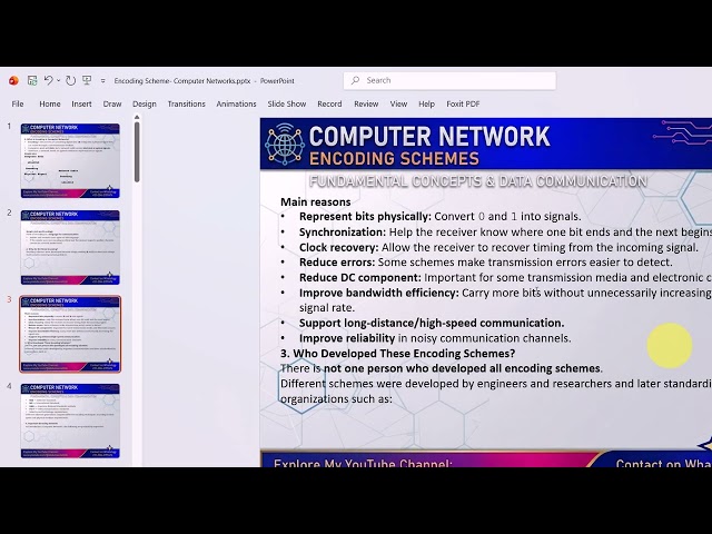 Lecture: 30|• Encoding Schemes   Computer Network