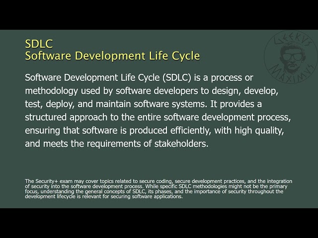 SDLC - Software Development Life Cycle