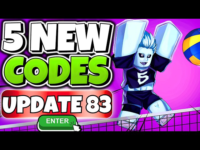 *NEW CODE* ALL WORKING UPDATE 83 CODES FOR VOLLEYBALL LEGENDS ROBLOX AUGUST 2026 | VBL CODES