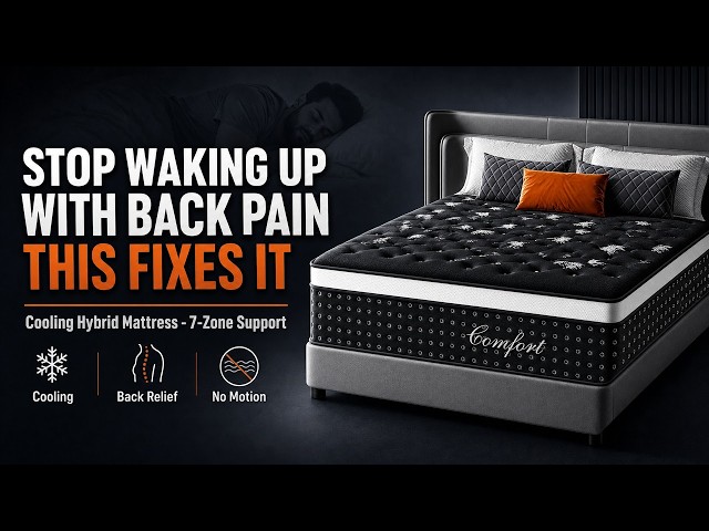 🛏️😴 12" Cooling Hybrid Queen Mattress Unboxing & Review 😴🛏️