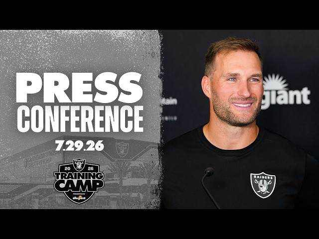 Maxx Crosby, Kirk Cousins, Tyler Linderbaum and Coach Janocko Presser - 7.29.26
