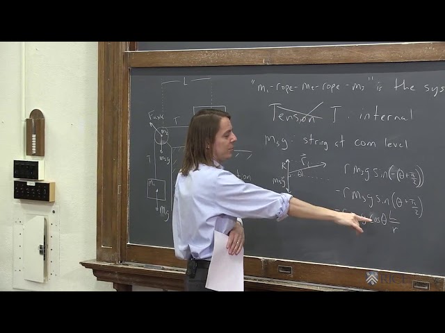 PHYS 101 | Rough Angular Momentum 10 - Massive Pulley Problem II