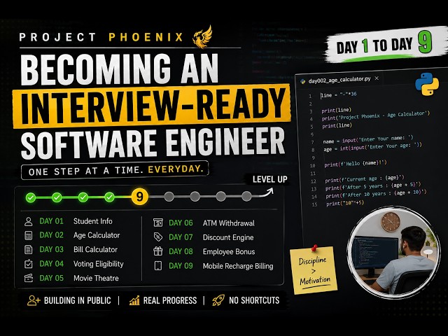 Can I Compete With FAANG Engineers? | Day 1 to 9 | Project Phoenix