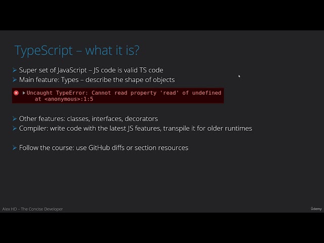 React Testing | 11.44 - What Is Typescript