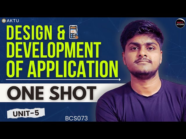 Design and Development of Application | Unit-5 | One Shot | PYQ Solutions | Aktu Exams | 4th Year
