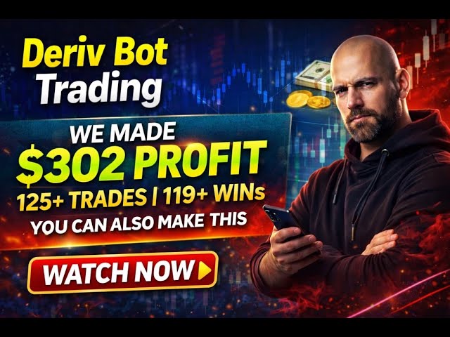 Real Account Deriv Bot Session 2026 | +$302 Profit Day 2 | 119 Wins Out of 125 Trades