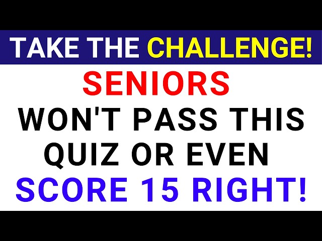 ARE YOU AROUND 65 YEARS OLD? LET'S CHECK YOUR MEMORY! | GENERAL KNOWLEDGE | Trivia Quiz 480