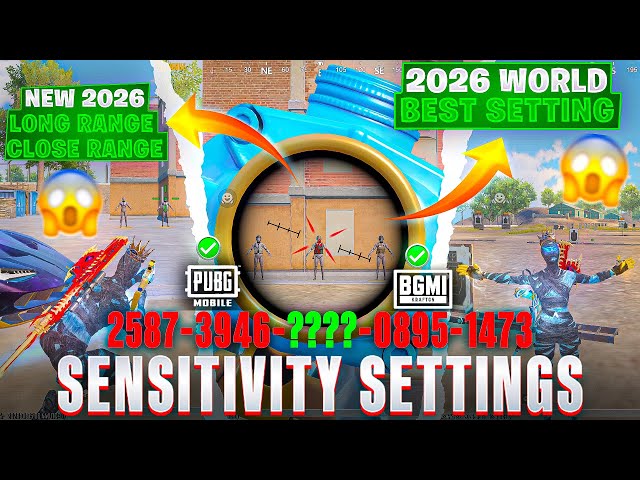 2026 World Best Sensitivity Settings And Control For All Devices PUBGMOBILE & BGMI