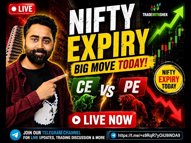 🔴 LIVE: NIFTY Expiry Trading Today | Live Market Analysis | Option Trading | TradeWithShek