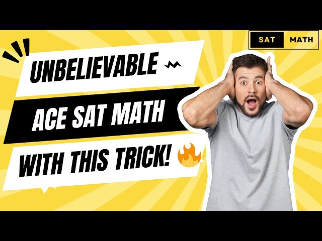 🎯 Ace SAT Math with This ONE Trick! 🚀 #MathHack #SATPrep #AceTheSAT! 📈💯 | SAT MATH PREP