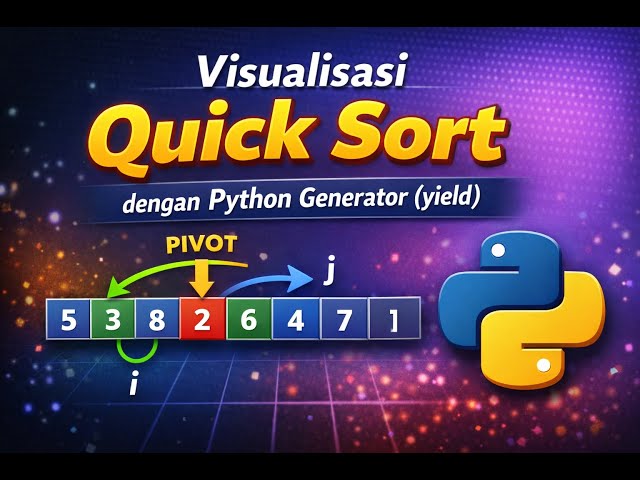 Demo Proses Quick Sort: Visualisasi Langkah demi Langkah dengan Python