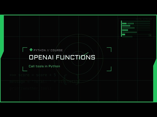 OpenAI API Function Calling in Python | Full Tool-Call Loop