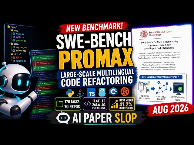 SWE-Bench ProMax: Benchmarking Agents on Large-Scale Multilingual Code Refactoring (Aug 2026)