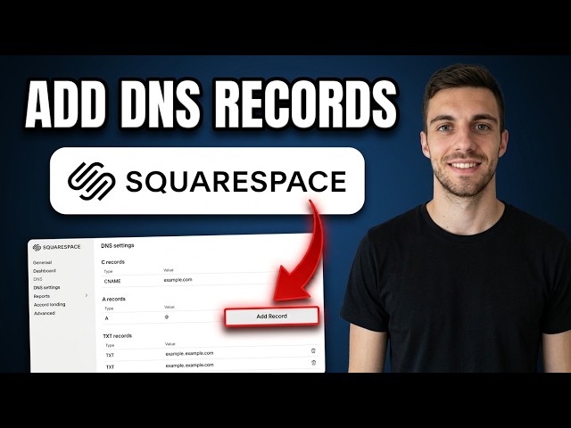 How to Add DNS Records in Squarespace Domain 2026 (Quick Guide)