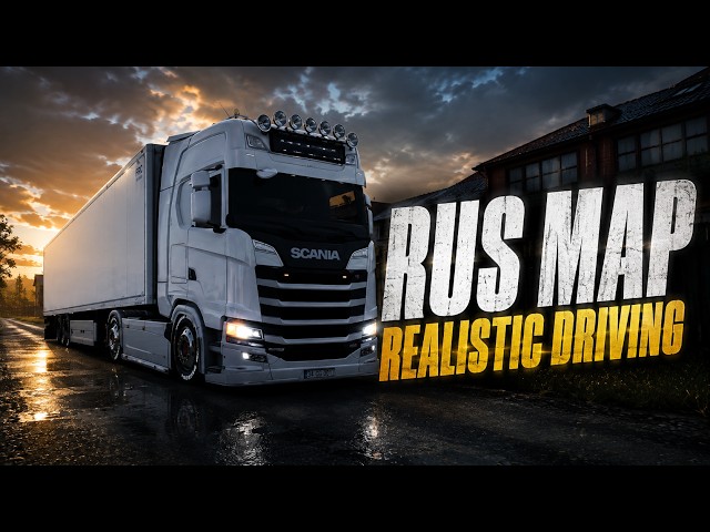 ETS2 RusMap | GERÇEKÇİ SÜRÜŞ 🚛 KAFA TAKİBİ | REALISTIC DRIVING