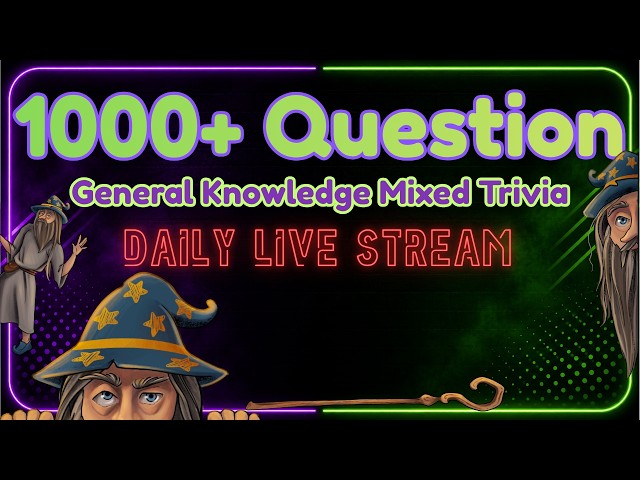 Trivia 24-7 LIVE | General Knowledge Mixed Trivia & Pub Quiz Games