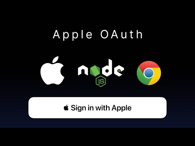 🍎 Sign in with Apple OAuth2 Tutorial | Node.js + Express + JWT