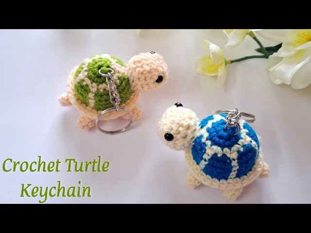 How to Crochet a Turtle Keychain – Step-by-Step Tutorial! 🧶🐢