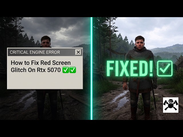How to Fix Red Screen Glitch On Rtx 5070 ✅