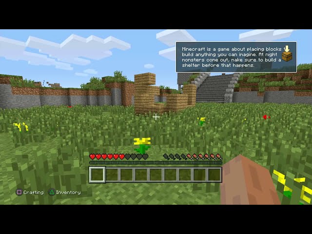 Minecraft: PlayStation 3 Edition (1.04) - Tutorial World Gameplay