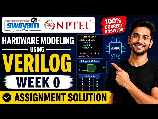 Hardware Modeling using Verilog Week 0 Assignment Answers 2026 | NPTEL July 2026 | 100% Correct