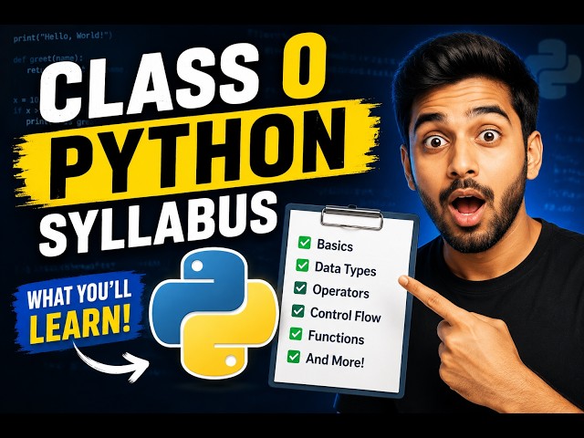 class0 python syllabus discuss | Python Roadmap 2026: What You'll Learn
