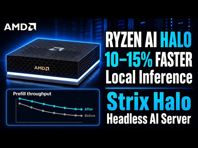 How I Configure the Ryzen AI Halo (Strix Halo) for 10-15% Faster Local Inference