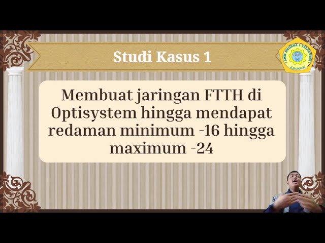Jaringan FTTH dengan Optisystem