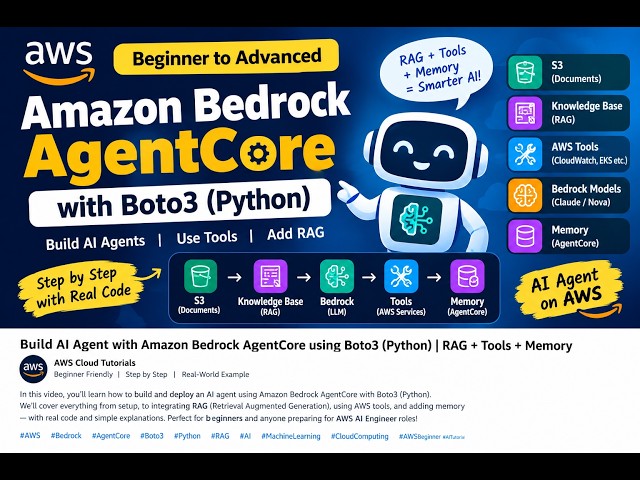 AWS Bedrock AgentCore Basics for AI Engineers 🚀 | Build & Deploy AI Agents from Scratch
