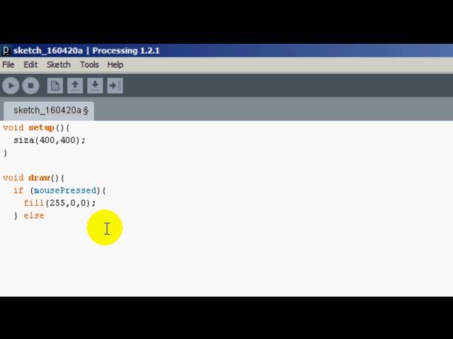 Programación con Processing: condicionales