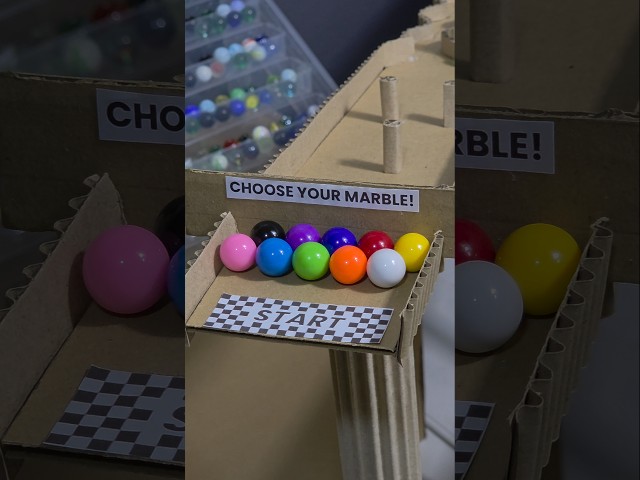 Marble race: 10 colored marbles DAY 22 #marblerace #marblerun #marbles