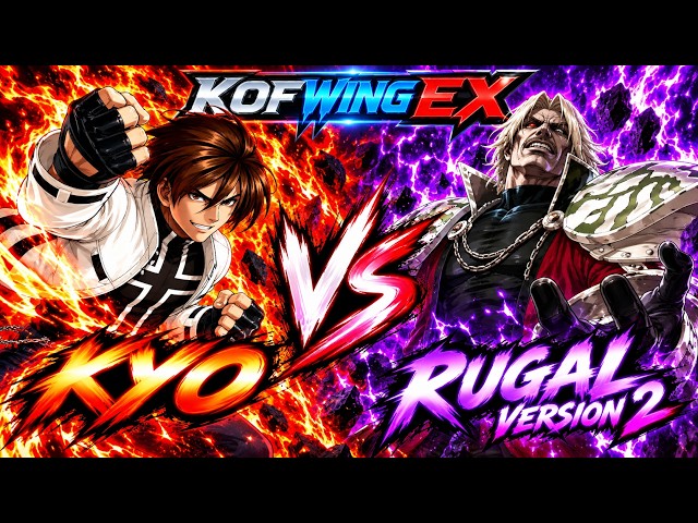 Kyo vs Rugal V2 | KOF Wing EX | CPU vs CPU | #0000000023