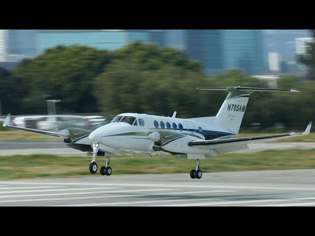 Small Airplanes Taking off and Landing | General Aviation Plane Spotting At Santa Monica Airport