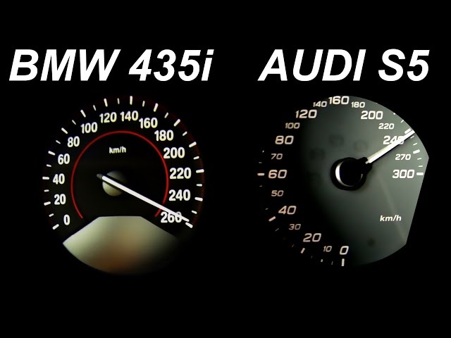 Audi S5 vs BMW 435i Review Acceleration Sound Onboard Autobahn 0-250 Test Drive