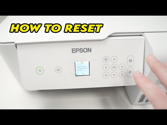 How to Reset Epson EcoTank ET-2800 Printer