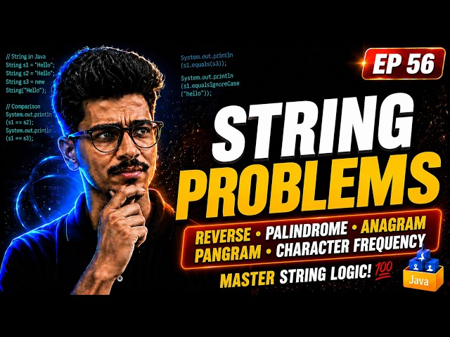 String Problems Roadmap in Java 🗺️ | What to Learn Before Mutable String | Java Full Course 2026