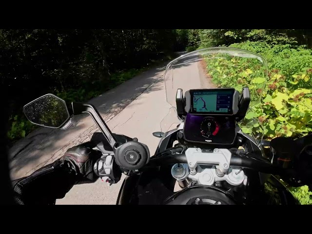 Volcanic Lake Saint Ana w Triumph tiger