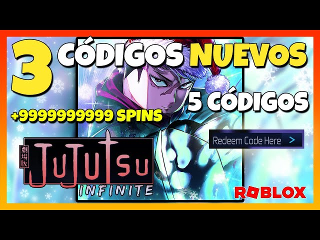 ✅3 CÓDIGOS NUEVOS✅ 5 CÓDIGOS de 🔥 JUJUTSU INFINITE 🔥 WINTER Update 🔥 JUJUTSU INFINITE Roblox