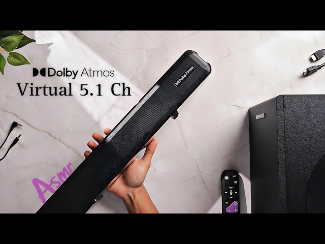Virtual 5.1CH Soundbar with Dolby Atmos | Zebronics Jukebar 9600 - ASMR