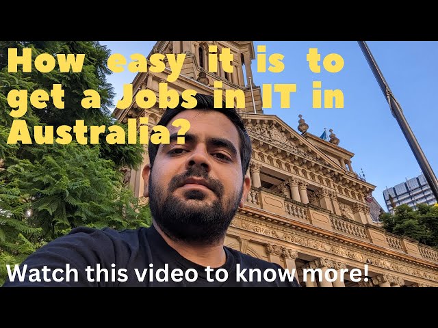 If you are an IT engineer/Software Developer and want to come to Australia, then watch this!