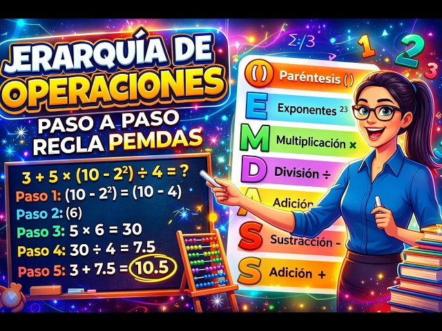 Order of Operations Step-by-Step | PEMDAS Rule 🧮