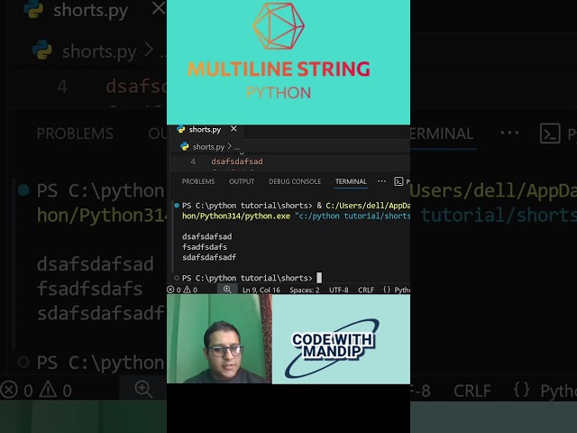 How to write Multiline string in python? #python #coding #itnepal