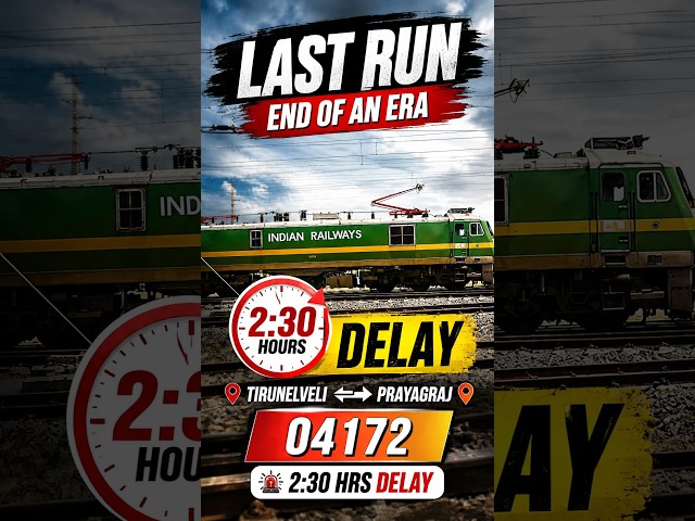 🚆 04172 Tirunelveli – Prayagraj Special | 2½ Hours Delay! | Last Run 25/08/2026 2 AM