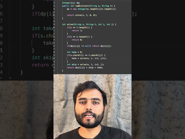 Day 16/365 - LeetCode QS 115. Distinct Subsequences