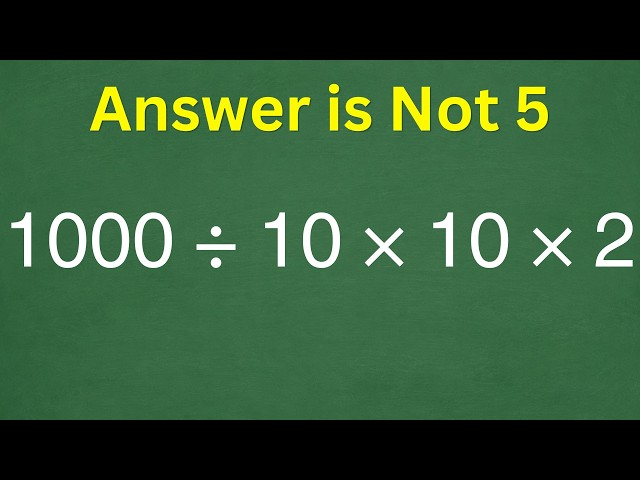 Can You Solve This Before I Reveal the Answer?