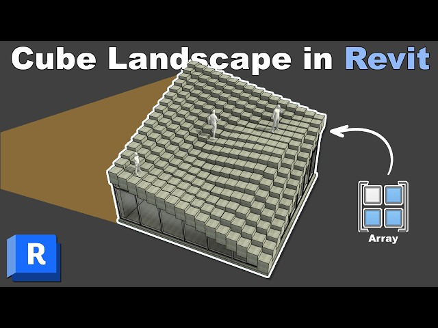 Cube Landscape in Revit Tutorial | Revit Toposolid Exercise