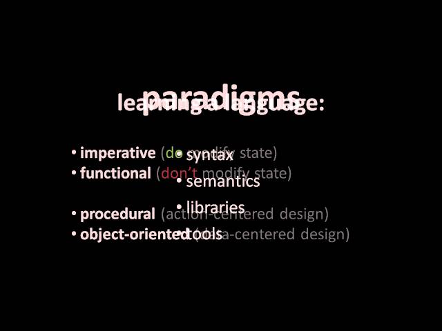 Programming Languages - (part 5 of 7)
