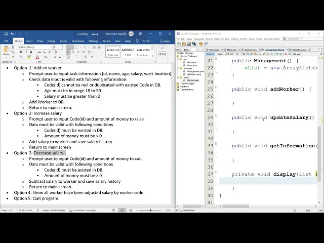 LAB211: Worker Management