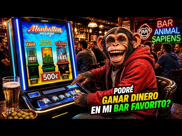 Jugamos en el bar la tragaperras favorita de sapiens: podremos ganar algo y pagar el menú 🤔🤞🎰? 